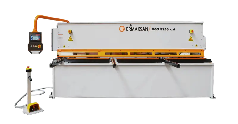 Foarfecă ghilotină hidraulică basculantă Ermaksan CNC HGS